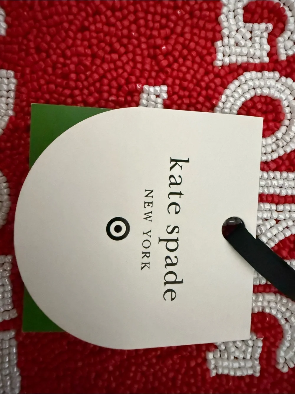 kate spade red beaded 